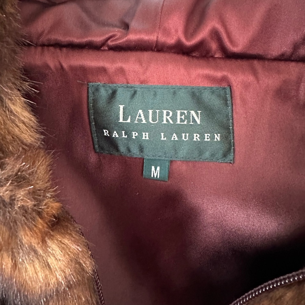 Ralph Lauren Brown Faux Fur Vest Timeless Elegance - Picture 3 of 8